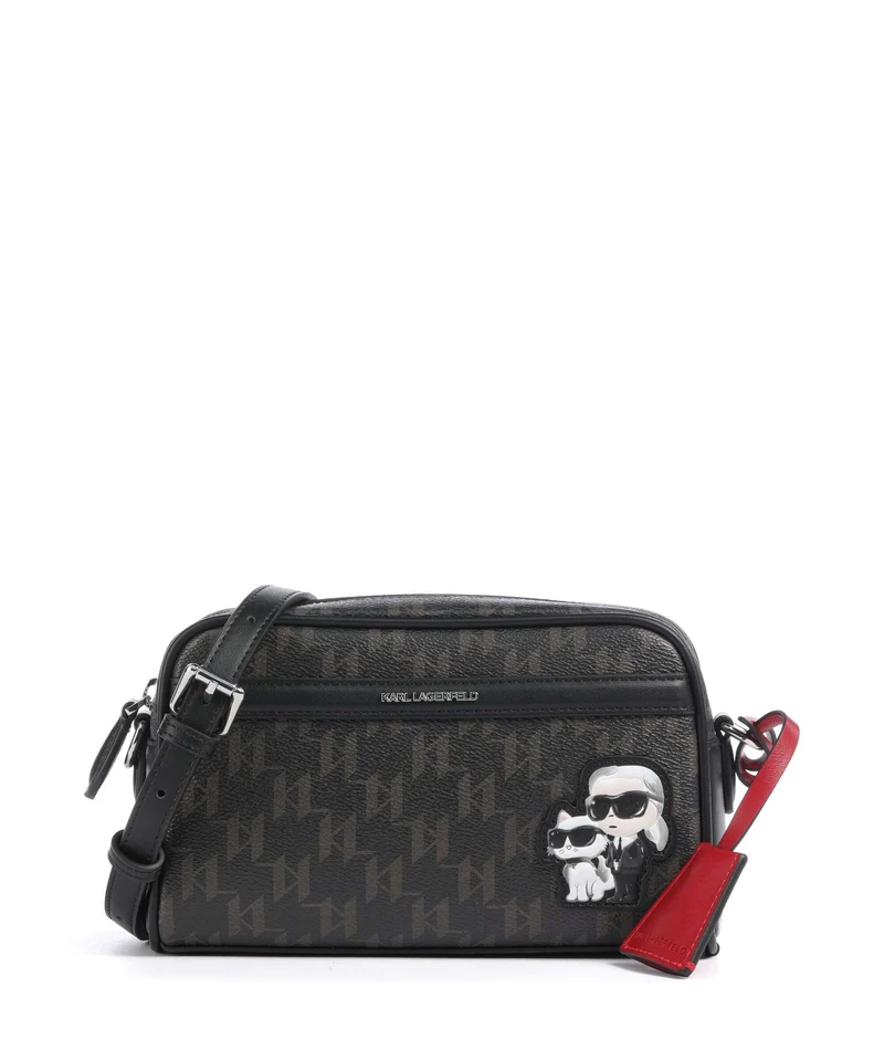 Karl Lagerfeld Ikon Monogram Umhängetasche brown/kl mono