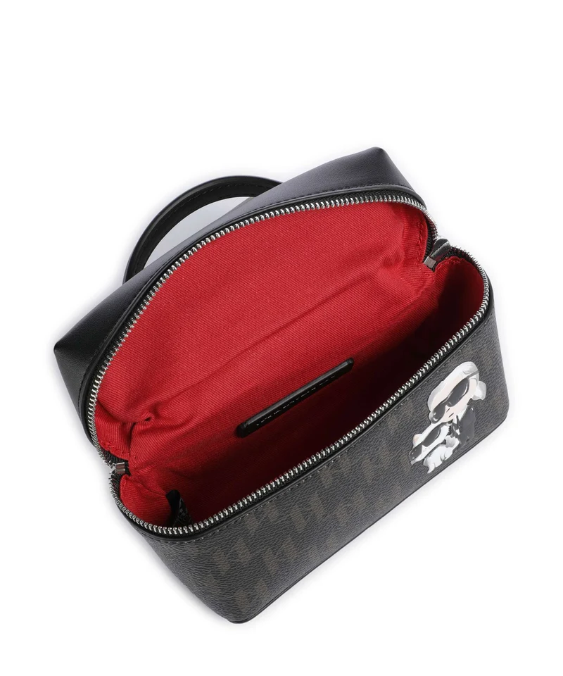 Karl Lagerfeld Ikon Monogram Small Umhängetasche brown/kl mono
