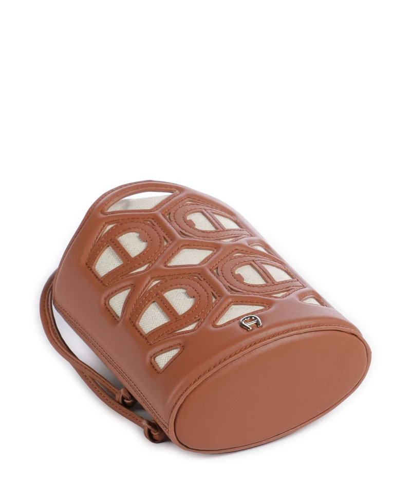 Aigner Azzurra S Bucket Handtasche cognac brown