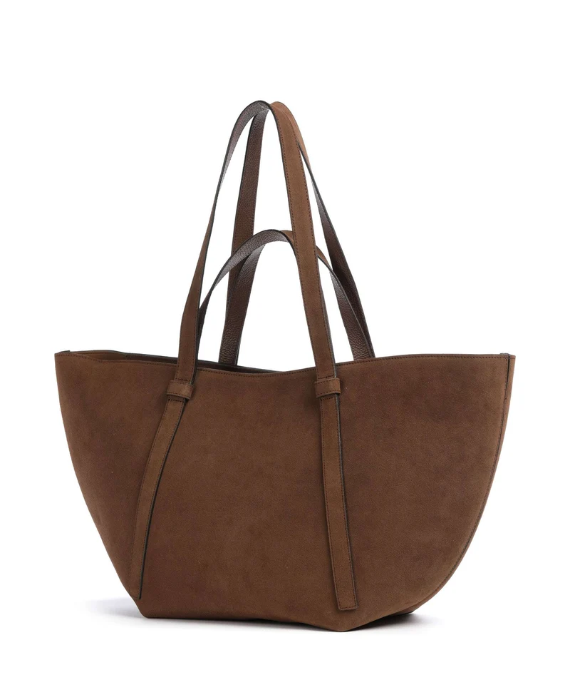 Abro Suede Cosmo Large Shopper wood