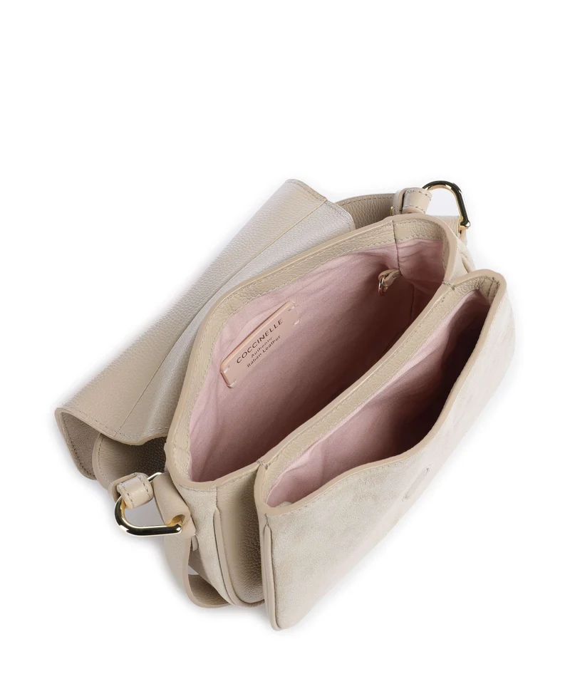 Coccinelle Mavery Suede Handtasche sandshell