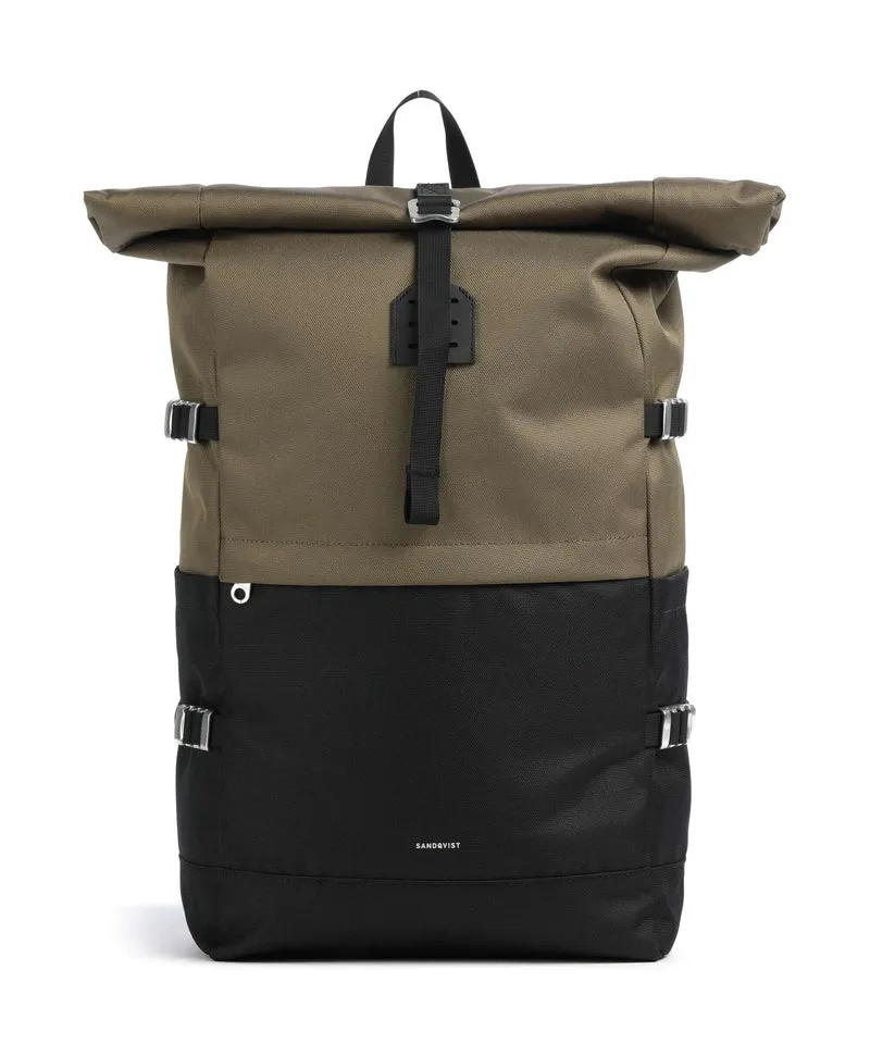 Sandqvist Icon L Rolltop Rucksack multi olive