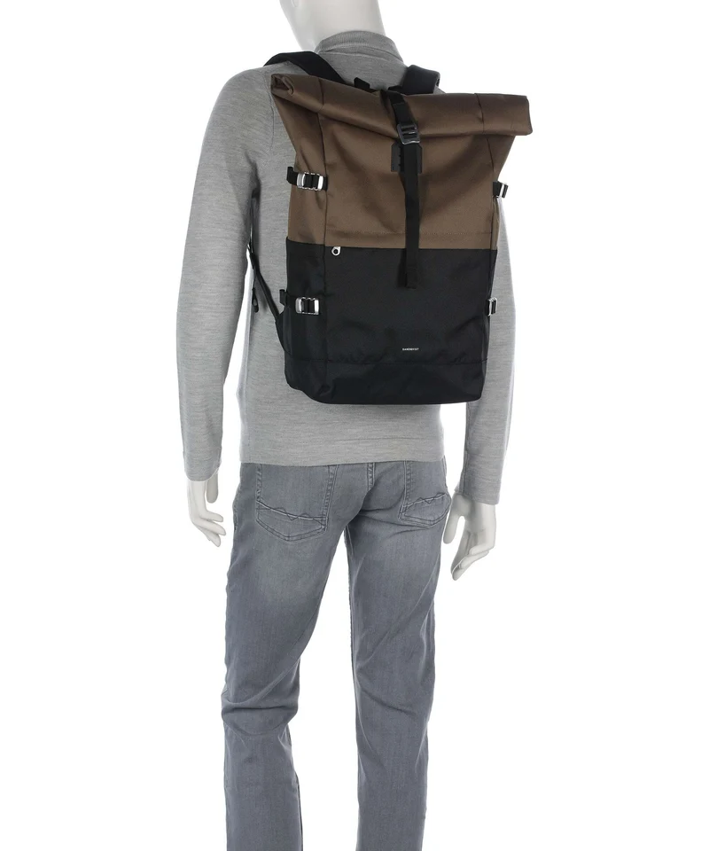 Sandqvist Icon L Rolltop Rucksack multi olive