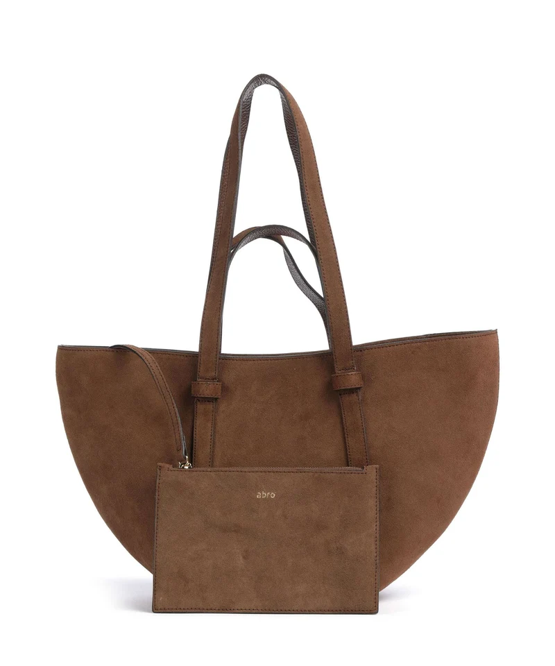 Abro Suede Cosmo Medium Shopper wood