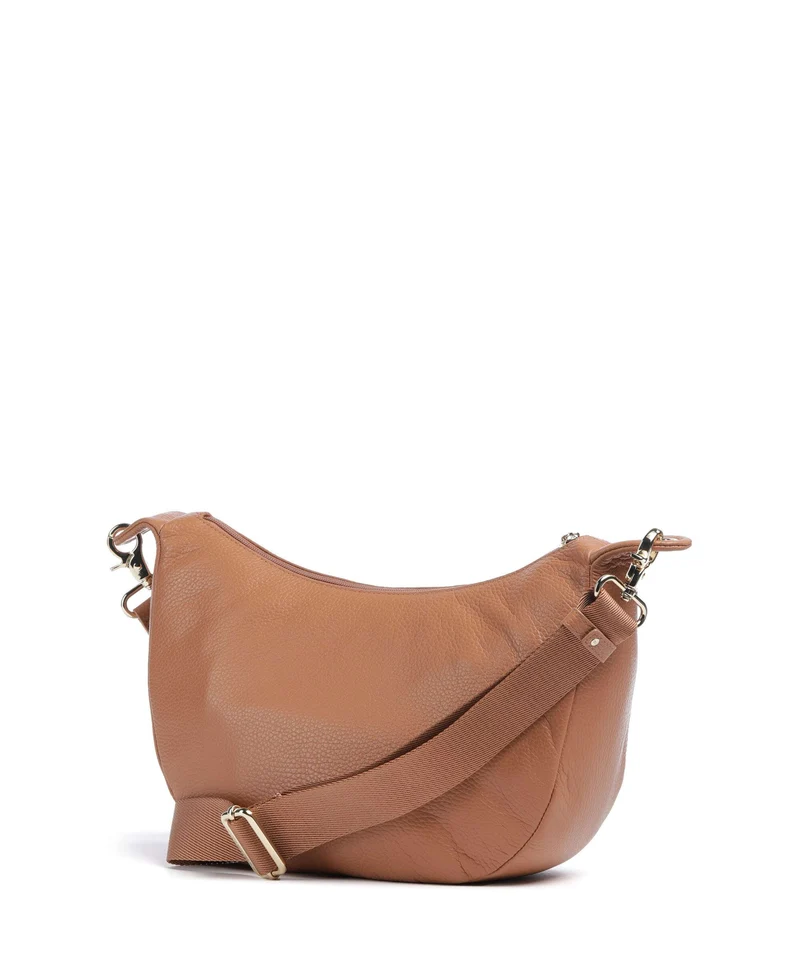 Mandarina Duck Mellow Leather Schultertasche pecan nut