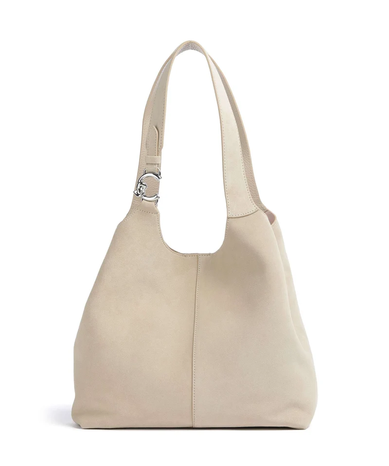 Coccinelle C-Easy Suede Beuteltasche sandshell