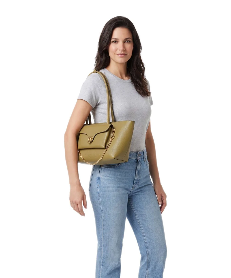 Coccinelle Beat Double Schultertasche seagrass