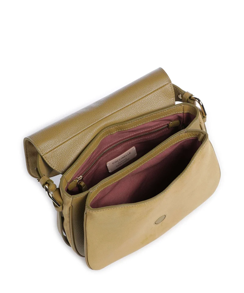 Coccinelle Mavery Suede Handtasche seagrass