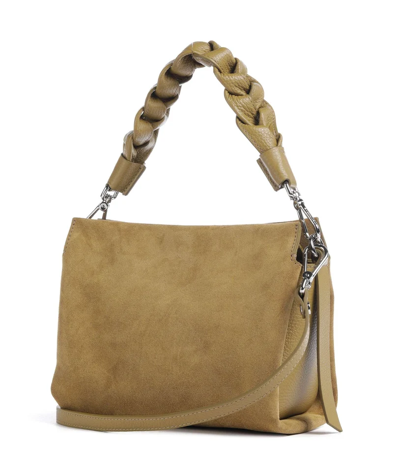 Coccinelle Boheme Suede Handtasche seagrass