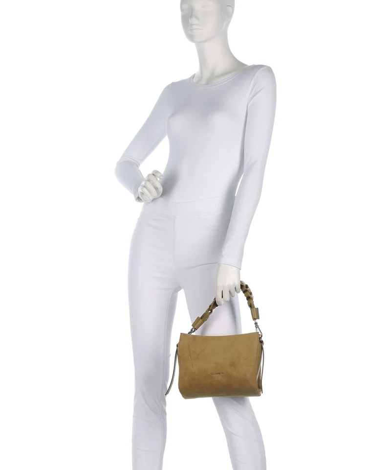 Coccinelle Boheme Suede Handtasche seagrass