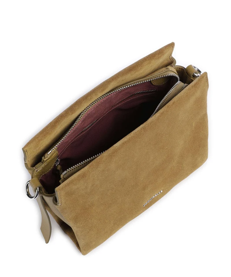 Coccinelle Boheme Suede Handtasche seagrass