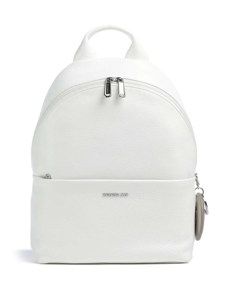 Mandarina Duck Mellow Leather Rucksack blanc