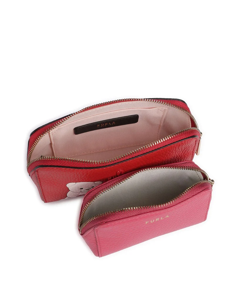 Furla Camelia M Kosmetiktasche red/velvet pink