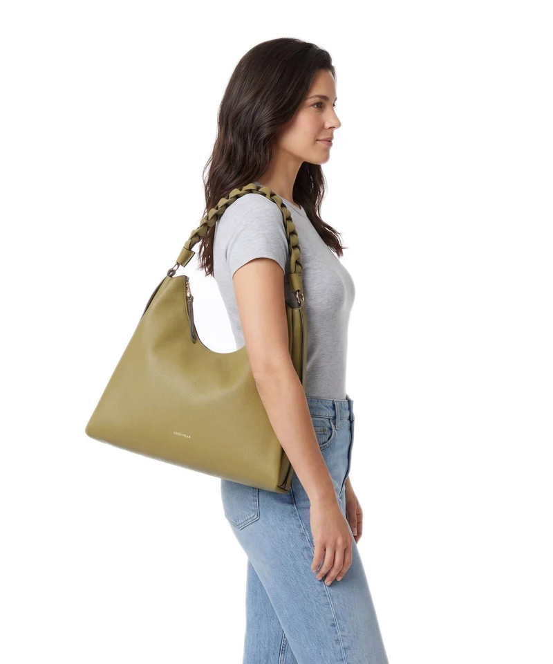 Coccinelle Boheme Grana Double Beuteltasche seagrass/sandshell