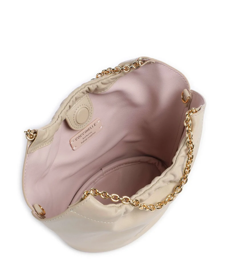 Coccinelle Smash Bucket Handtasche sandshell