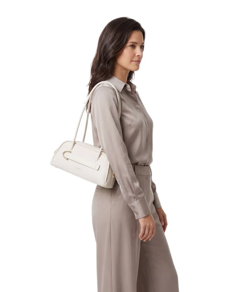 Coccinelle Paki Schultertasche pearl