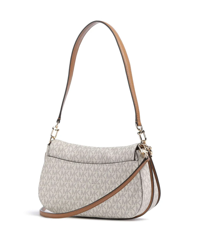Michael Kors Nolita Medium Schultertasche vanilla/acorn