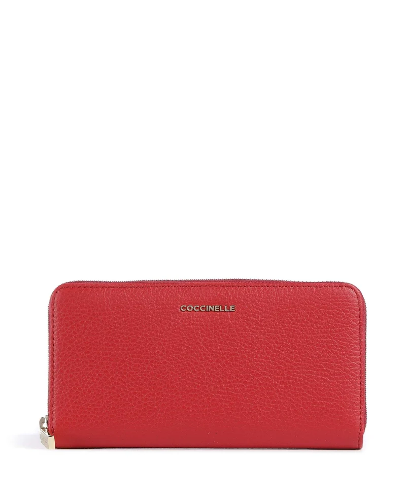 Coccinelle Metallic Soft Geldbörse scarlet
