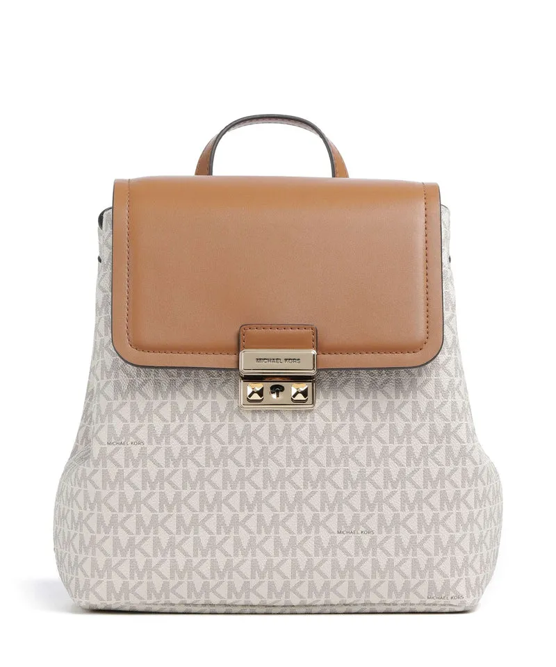 Michael Kors Tribeca Small Rucksack vanilla/acorn