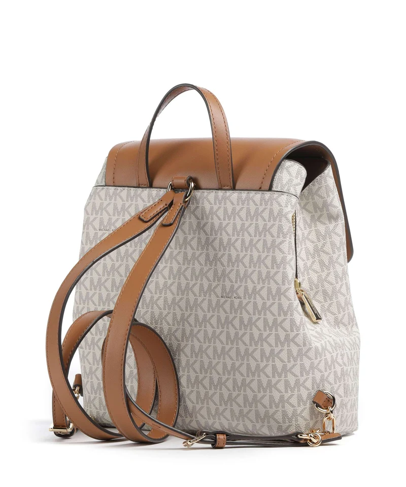Michael Kors Tribeca Small Rucksack vanilla/acorn