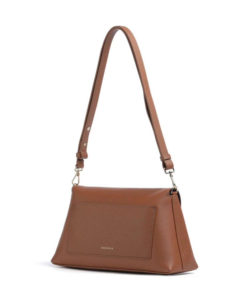 Coccinelle Nikla Schultertasche cognac/noir