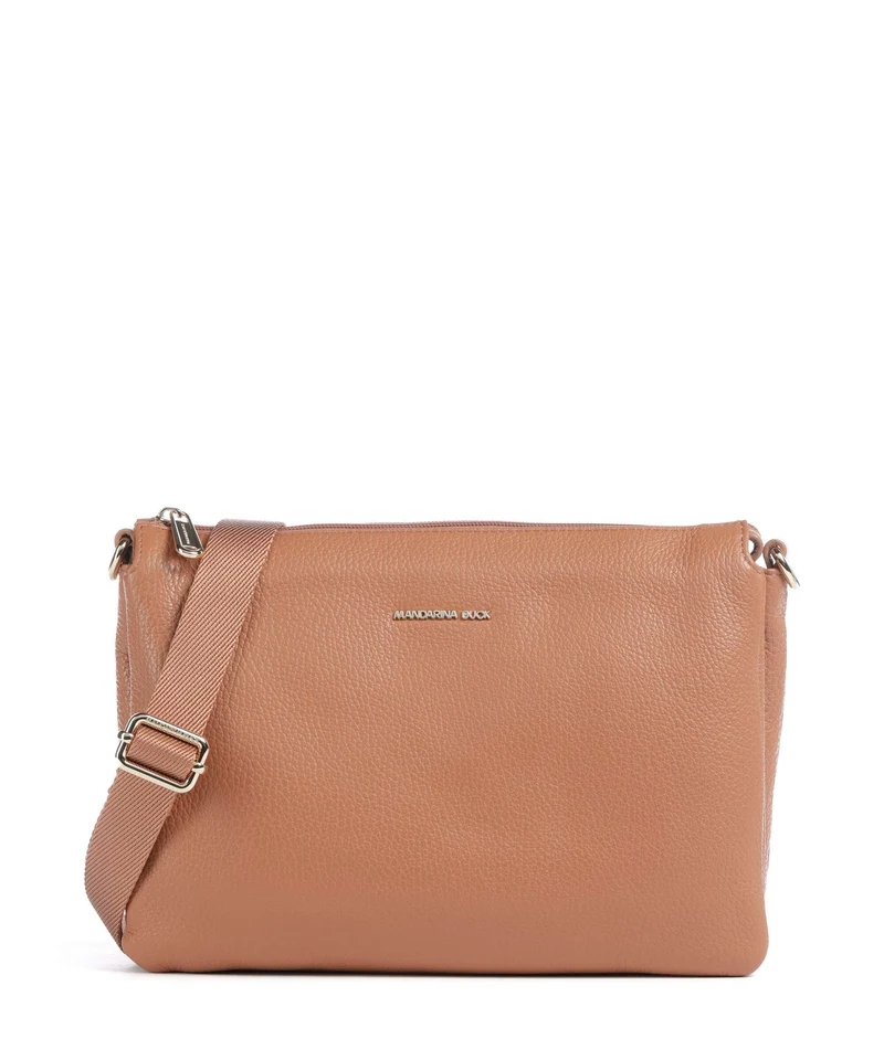 Mandarina Duck Mellow Leather Umhängetasche pecan nut