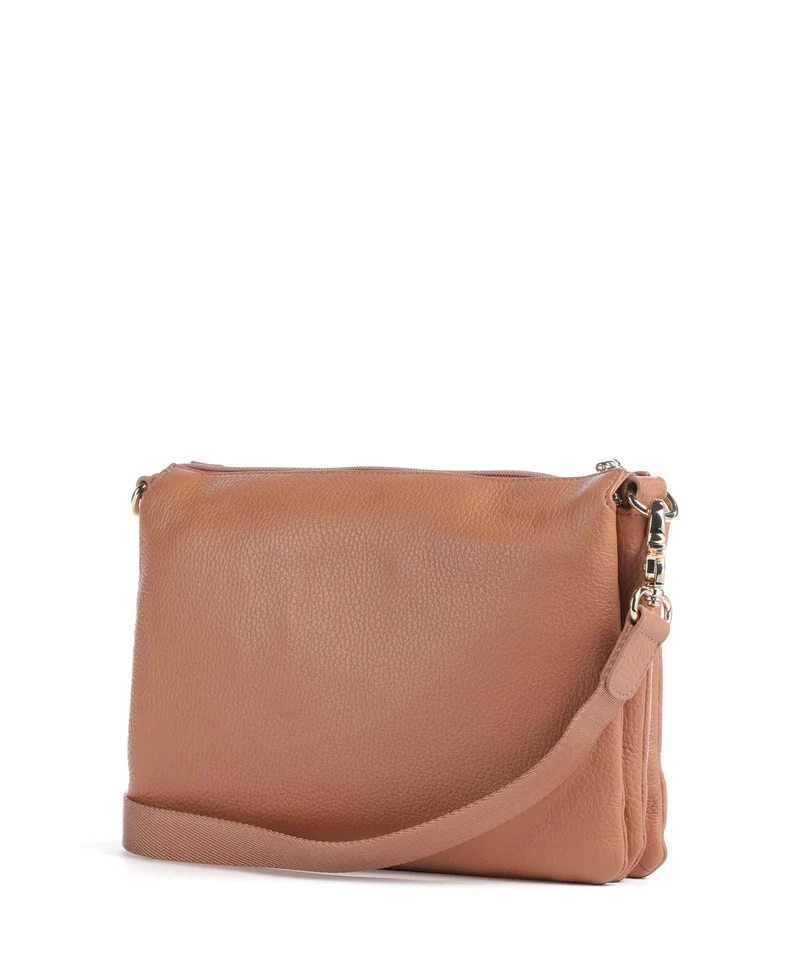Mandarina Duck Mellow Leather Umhängetasche pecan nut