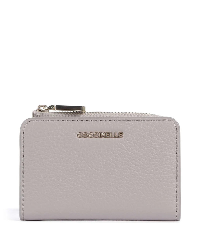 Coccinelle Metallic Soft Geldbörse oyster