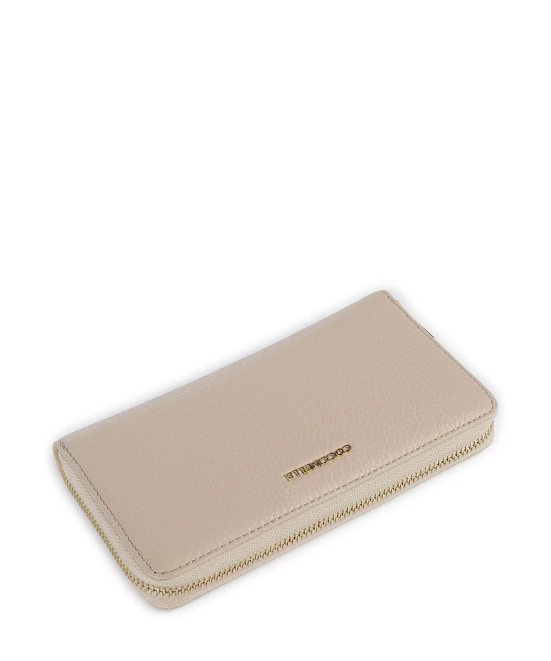 Coccinelle Metallic Soft Geldbörse sandshell