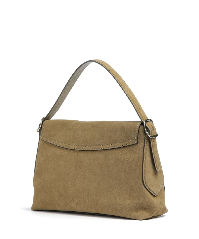 Abro Suede Carina Schultertasche mud