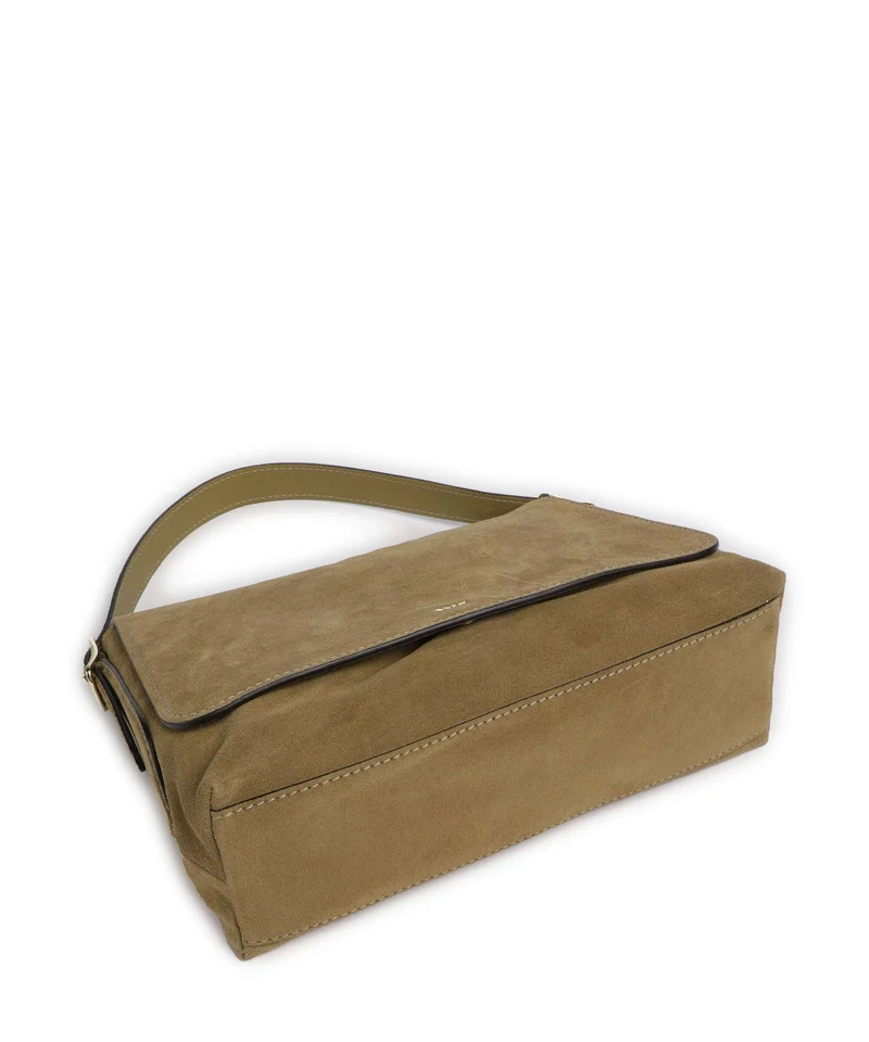 Abro Suede Carina Schultertasche mud