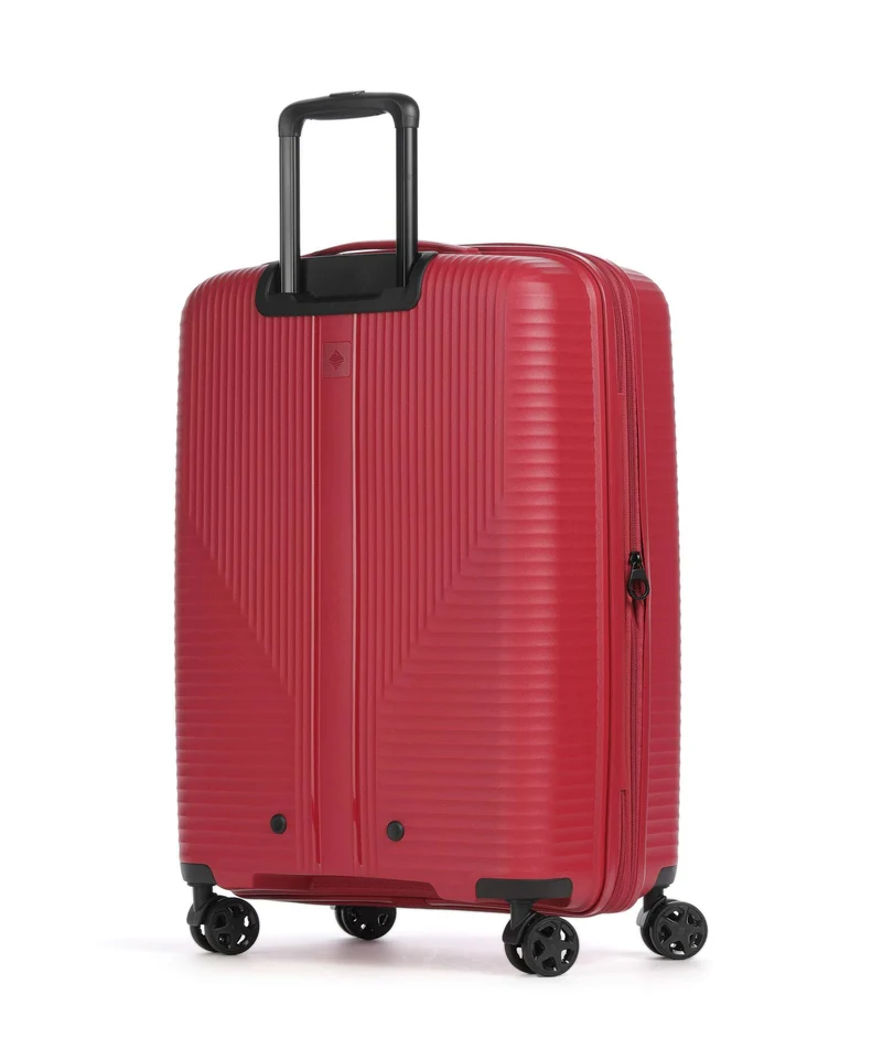 Travelite Air Stripe Slim 4-Rollen Trolley Set red