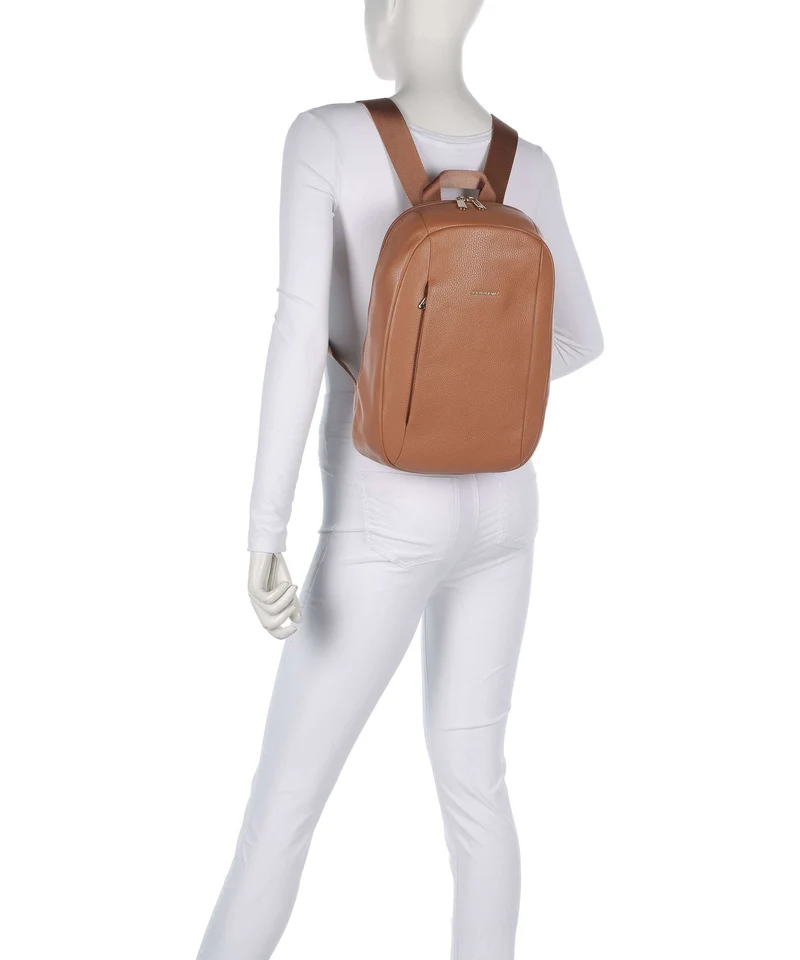 Mandarina Duck Mellow Leather Rucksack pecan nut