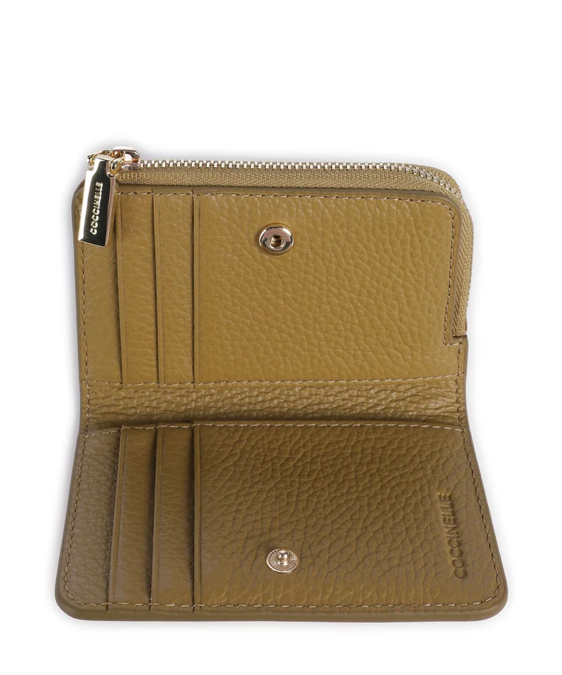Coccinelle Metallic Soft Geldbörse seagrass