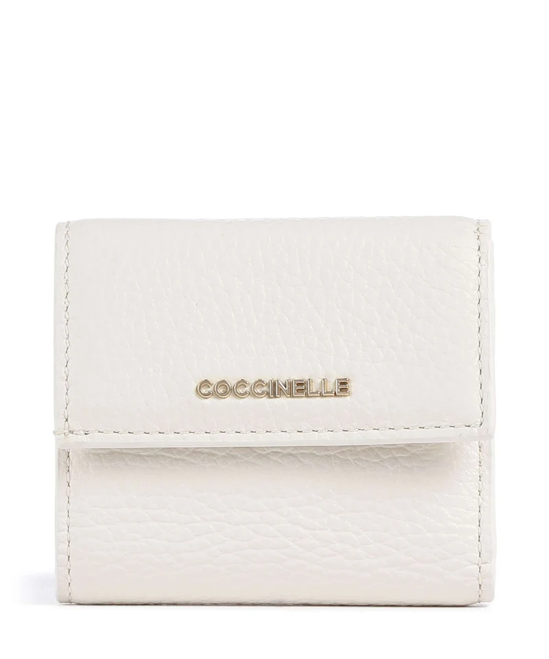 Coccinelle Metallic Soft Geldbörse pearl