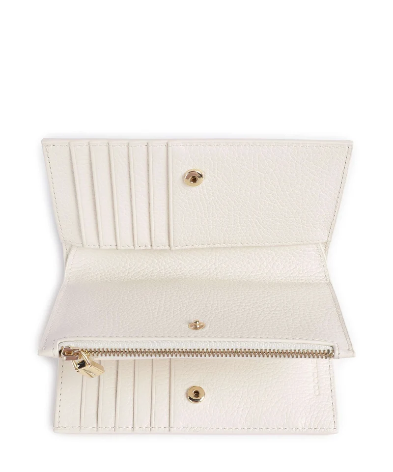 Coccinelle Metallic Soft Geldbörse pearl