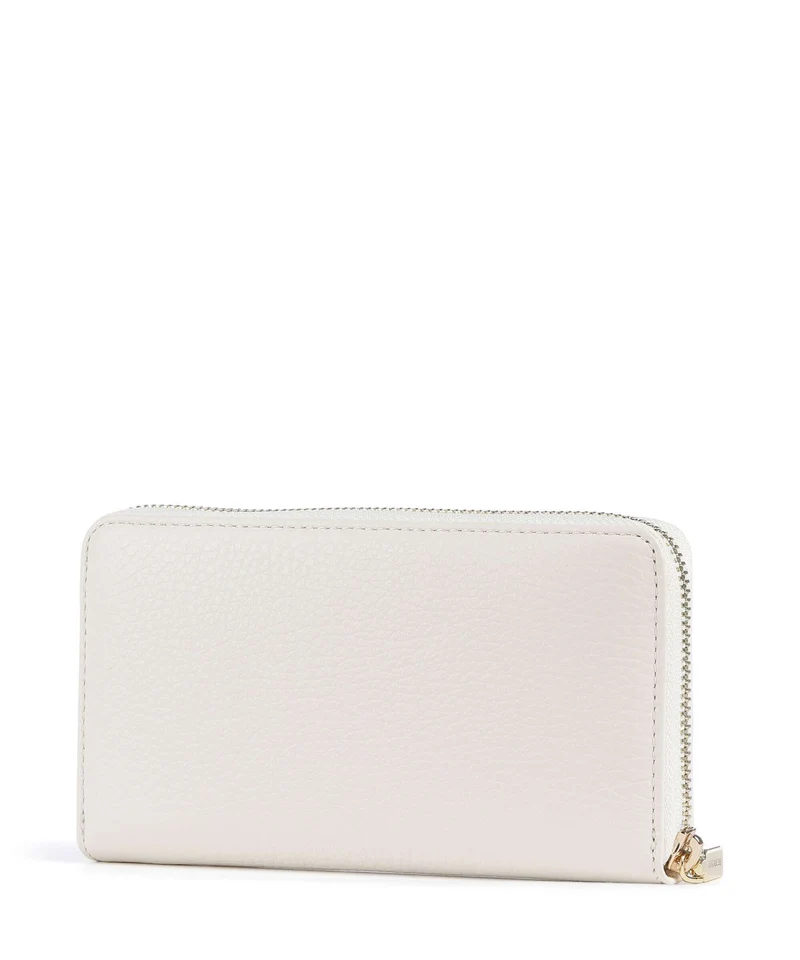 Coccinelle Metallic Soft Geldbörse pearl