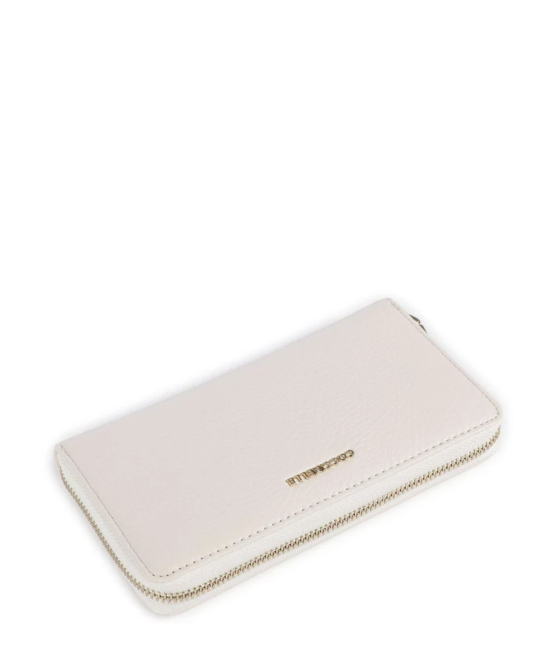 Coccinelle Metallic Soft Geldbörse pearl