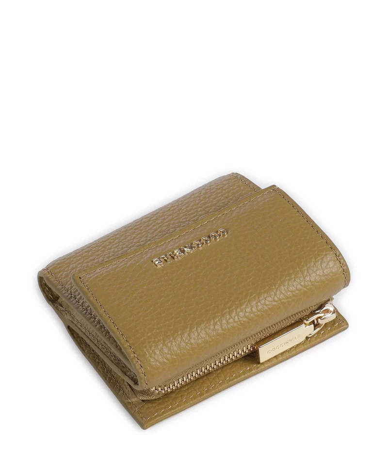 Coccinelle Metallic Soft Geldbörse seagrass