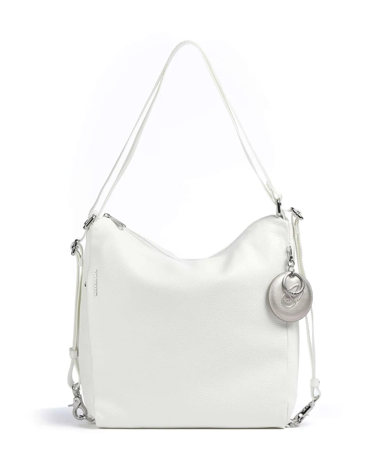 Mandarina Duck Mellow Leather Rucksack-Tasche blanc