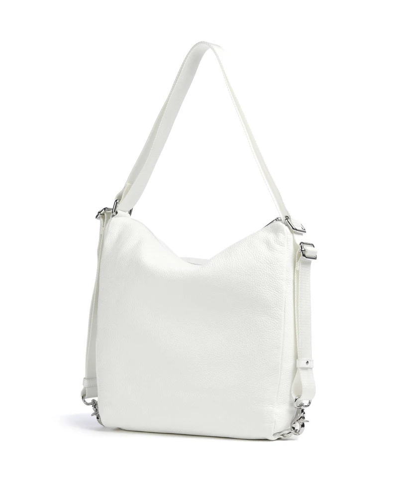 Mandarina Duck Mellow Leather Rucksack-Tasche blanc