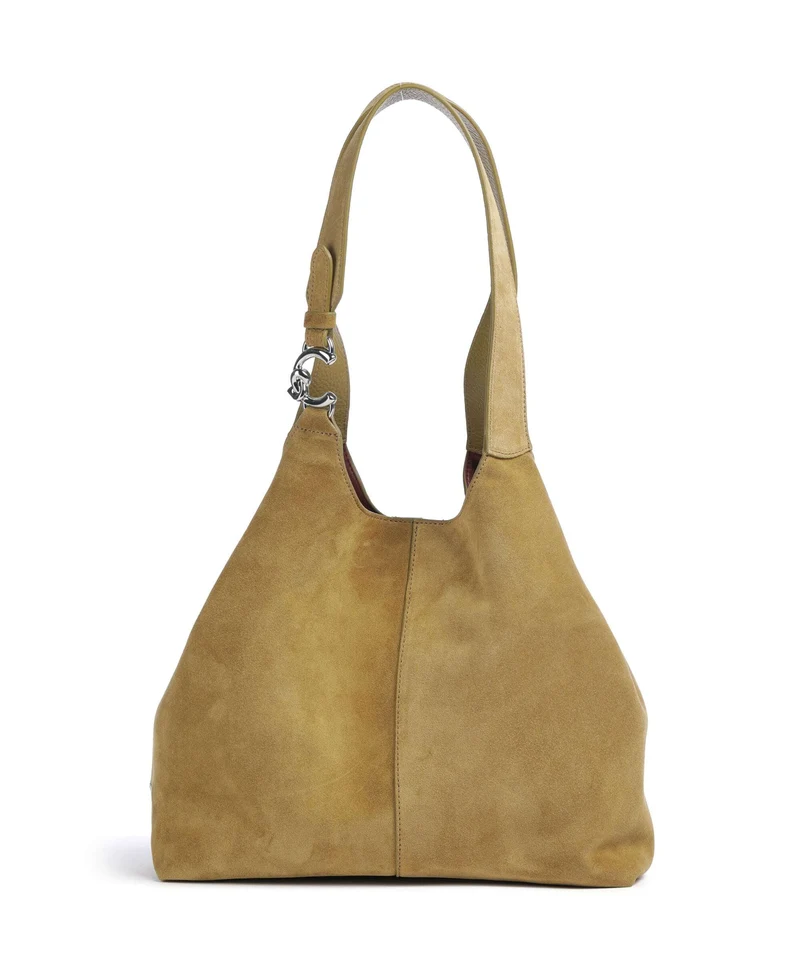 Coccinelle C-Easy Suede Beuteltasche seagrass