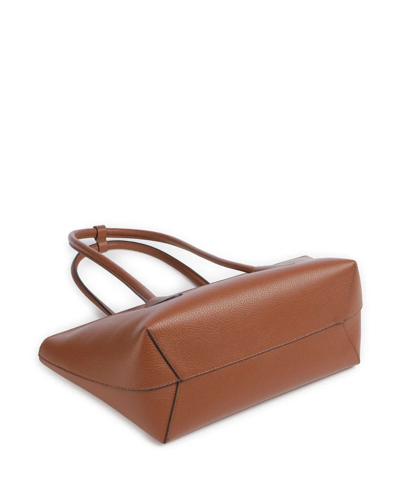 Coccinelle Beat Double Schultertasche cognac