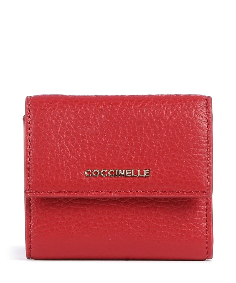 Coccinelle Metallic Soft Geldbörse scarlet