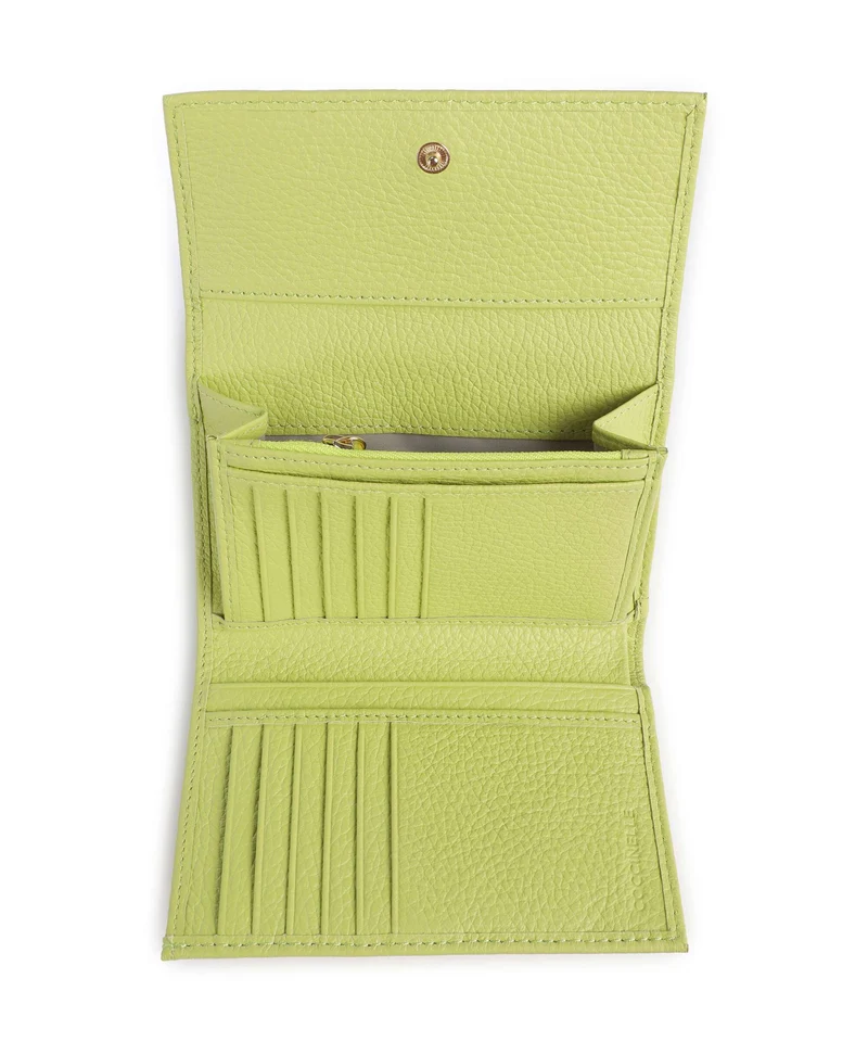 Coccinelle Metallic Soft Geldbörse green glow