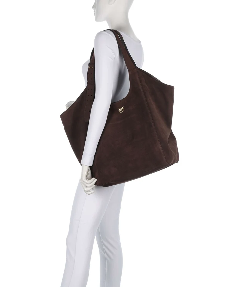 Pinko Shopper marrone castano/matt gold