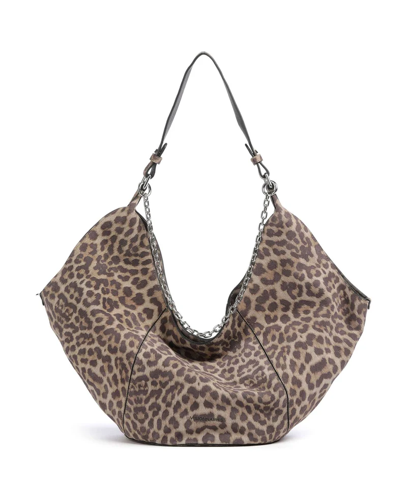 Les Visionnaires Amelie Cozy Chain Beuteltasche leo print