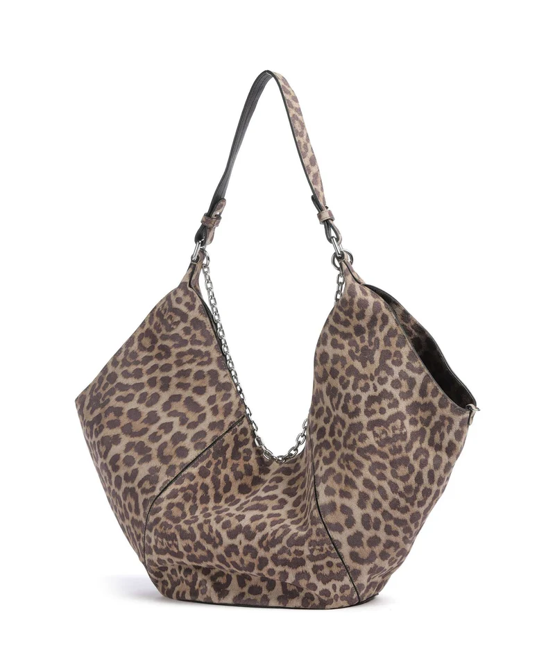 Les Visionnaires Amelie Cozy Chain Beuteltasche leo print