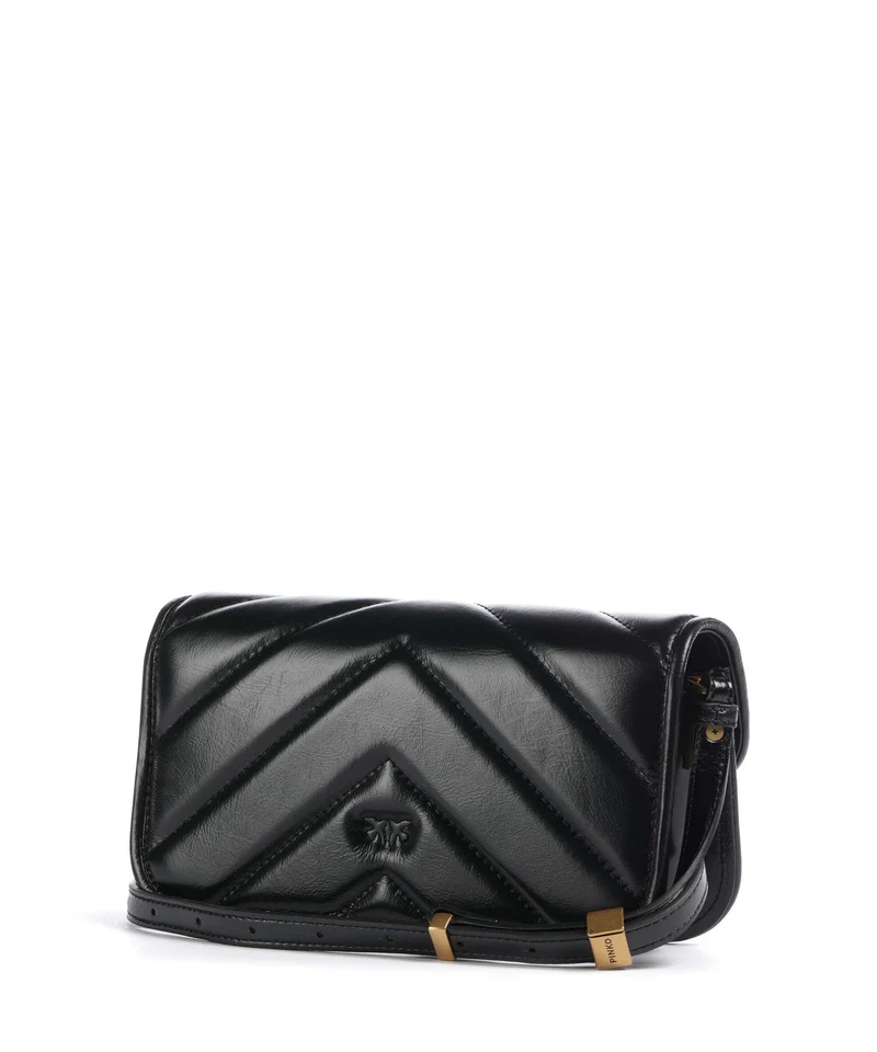 Pinko Love Box Horizontal Schultertasche nero/antique gold