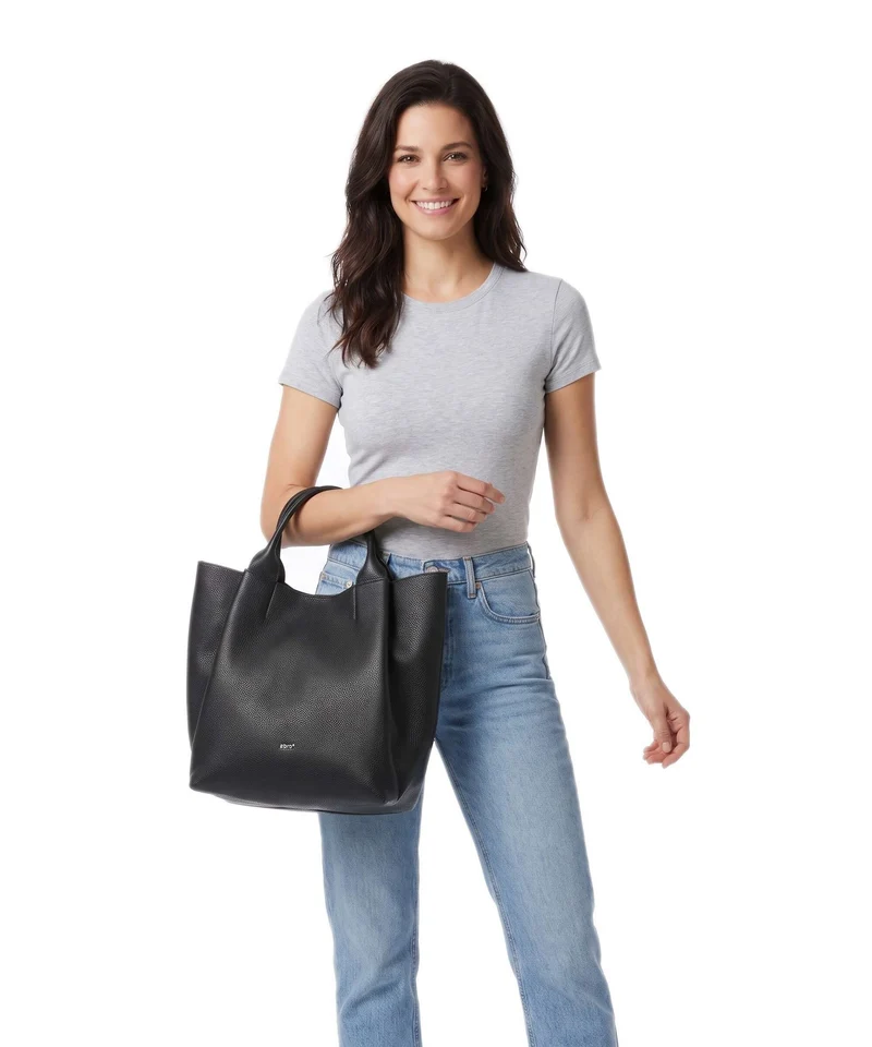 Abro Agave Essential Medium Handtasche black/nickel